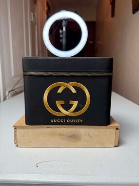 Gucci Guilty Black Storage/Travel Box - Black & Gold Makeup Case